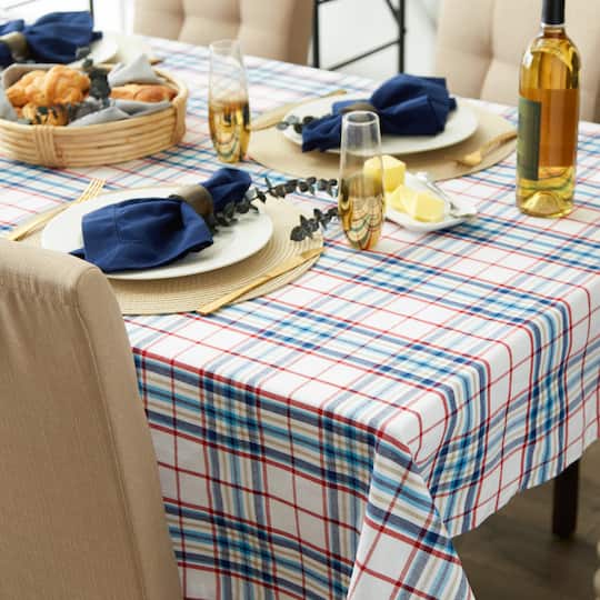 Lighthouse Plaid Tablecloth 60" x 104"
